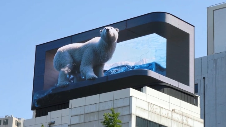 contenido 3D para pantallas publicitarias