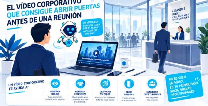 Vídeo corporativo para empresas que presenta servicios y genera confianza antes de una reunión comercial